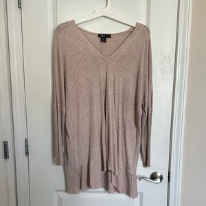 Miss Chievous Light Pink V-Neck Sweater